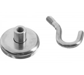 Неодимовый магнит с крючком для авто Cartage d 32 мм, сцепление 32 кг 4790151 