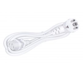 Шнур питания LANMASTER C13-Schuko , 3х0.75, 220В, 10А, белый, 1 метр LAN-PP13/SHA-1.0-WH 