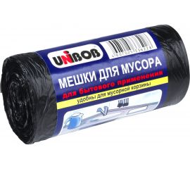 Мешки для мусора (50 шт; 30 л) черные UNIBOB 215025 