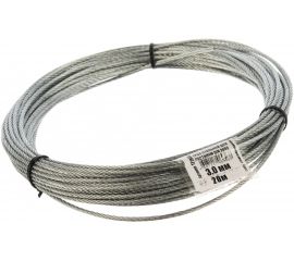 Стальной трос для растяжки DIN 3055, 3 мм, 20 м Tech-Krep 127933 