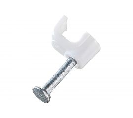 Плоская скоба для крепления кабеля АБК-СИЛА СПП-4, 50 шт. 1702201 