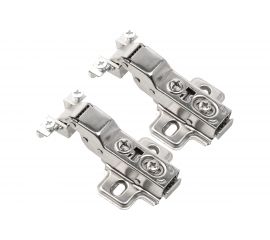 Полунакладная петля для алюминиевого фасада clip-on с доводчиком Lemax prof никель 2 шт. 2pcs-M330-Half 