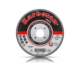 Диск отрезной по нержавеющей стали 125х2.5х22 мм INOX Karbosan 10200 