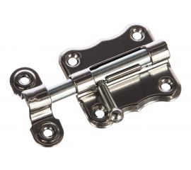 Накладная задвижка Tech-Krep ЗТ 2 50х47 круглый ригель D14 мм, L70 мм хром 145104 