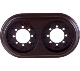 Рамка 2-местная Bylectrica, серия РЕТРО ЮЛИГ.735212.471, шоколад 