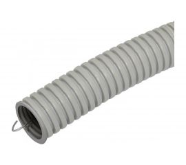 Гофрированная труба ЭРА ПВХ серый d 32мм с зонд. легкая 50м Б0020115 