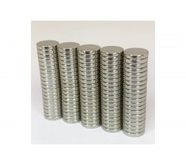 Неодимовый магнит Проф-Магнит диск 8x1.5 мм NdFeB, 50 шт. N35 