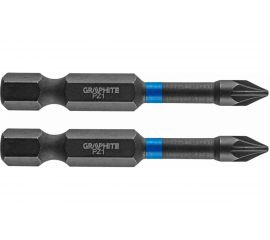 Биты ударные Graphite PZ1 x 50 мм 1/4" S2 2 шт. 56H521 