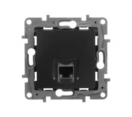Компьютерная розетка Legrand Etika Антрацит RJ45, категория 5е UTP 672641 