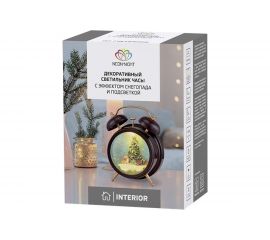 Декоративный светильник NEON-NIGHT Часы с эффектом снегопада 501-162 