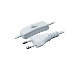Шнур Navigator NPS-FS-170-2x0.5-WH, 1.7м, с выключателем, белый 61724 