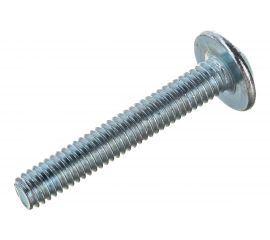 Винт ZAMETAL М4х25 с полусфер. гол. и прессш., DIN 967, оц., 1000 шт ZA514097 