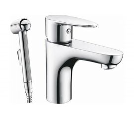 Смеситель для раковины с гигиенической лейкой WasserKRAFT Leine 3508 