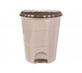 Ведро для мусора Violet с педалью, 32 л, латте-капучино 53220 