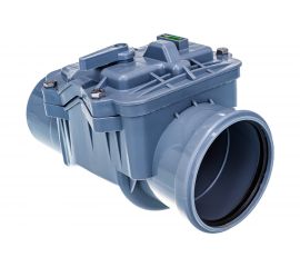 Обратный канализационный клапан RTP 110 мм, серый 11339 