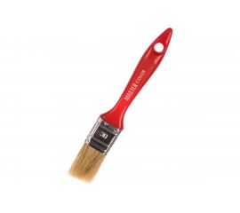 Флейцевая кисть, толщина 12мм, 70% ПБT / 30% светлая натуральная щетина, нержавеющий обжим, пластиковая ручка, ширина 30мм МASTER COLOR 30-0121 