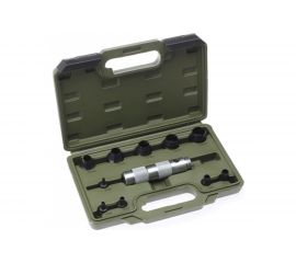 Набор просечек со сменными насадками 11шт: 3,4,6,8,10,12,14,16,18,20мм в кейсе Дело Техники 376511 