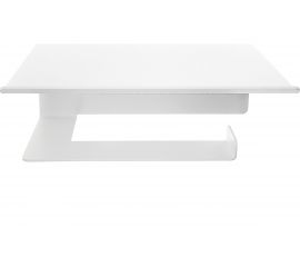 Держатель для туалетной бумаги EMBODIMENT с полкой для хранения, белый EMB-TP-B-W 