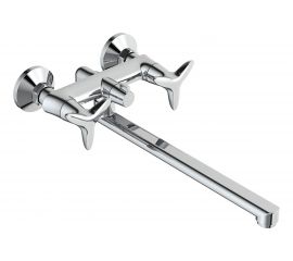 Смеситель для ванны IDDIS Copter COPSBL2i10WA с длинным изливом с керамическим дивертором 