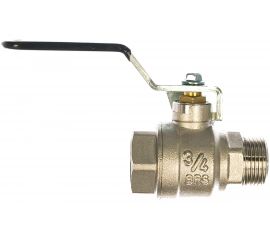 Кран шаровой полнопроходной (3/4""; мама-папа) для трубопровода Зубр 4-51321-C-3/4 