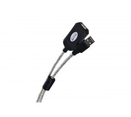 Кабель-адаптер AOpen/Qust USB2.0-repeater, удлинительный активный Am-Af 10м ACU823-10M 