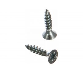 Потайной универсальный шуруп Метизный двор 4.0x30, белый, 23 шт. 4690441019035 