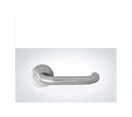 Ручка для противопожарной двери CRIT РФ-1118 из нержавеющей стали, на розетке 04940 