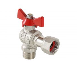 Шаровый кран VALTEC BASE угловой с накидной гайкой, 3/4 внутренняя-наружная VT.267.N.0505 