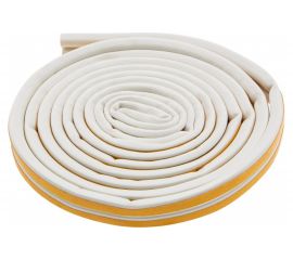 Резиновый уплотнитель СИБРТЕХ (6 м; профиль D; белый) 88915 