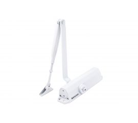 Дверной доводчик БУЛАТ ДД 302/3 B-W, 25-85 кг, белый 13690 