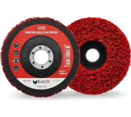 Диск зачистной Clean Strip Red 127х22 мм с фибровой оправкой BlackFox 12580 