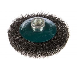 Щетка коническая с гофрированной стальной проволокой Мастер 055 (100 мм; М14) Профоснастка 20105001 