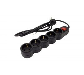 Сетевой фильтр 5bites 1.5 м, 5 розеток, черный SP5B-215 