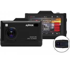 Видерегистратор, радар-детектор и GPS информер AXPER COMBO HYBRID 2CH Wi AXCH2W 