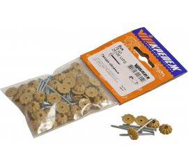 Обойные гвозди с декоративной головкой VIPкрепеж светло-коричневые, 75 шт. 25108 VIPS 