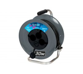 Удлинитель КОСМОС (катушка) 16А 4 гнезда ПВС 3х2,5 (30м) IP44 с заземлением РБК16 YKKsm30m-4g-Z(2,5)IP 