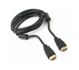 Кабель HDMI Cablexpert 1.8м v2.0 19M/19M черный позолоченные разъемы экран 2 ферритовые кольца пакет CCF2-HDMI4-6 