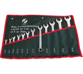 Набор ключей CNIC комбинир. из 12-ти шт. рожк. и накид. 8 - 30 TS-003 в сумке 35428 