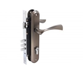 Врезной замок БУЛАТ ЗВ4-3.03.03 НОМОС (графит; 5 перфоключей; с ручками) 13967 