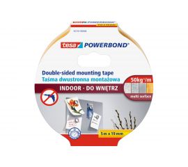 Двусторонняя лента для внутренних работ TESA белая 5 м х 19 мм 55741-00004-04 