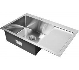 Кухонная мойка из нержавеющей стали WISENT 7851-L 78x51 см, с раздвижным коландером WS37851-L/W302644/WGER010 