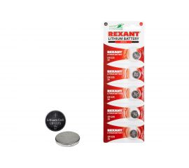 Литиевая батарейка REXANT CR1225 3V 48 mAh 5 шт 30-1103 
