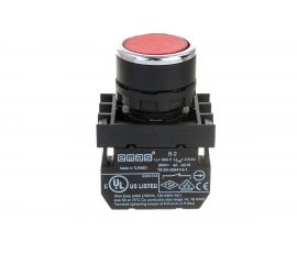 Нажимная кнопка Emas серия B, круглая, красная, с фиксацией, 1НЗ, 250 В AC, 4 А, 10 шт. B200FK 