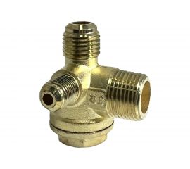 Клапан обратный для компрессора резьба наружная 1/4"", 3/8"", 1/8 Pegas pneumatic 4312 