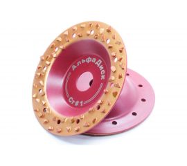 Диск обдирочно-шлифовальный по дереву и другим материалам плоский Strong № 1 HARD 125х22.2 мм Альфадиск 7000 