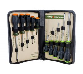 Набор отверток c 3-х компонентной ручкой 10 предметов Дело Техники 728100 
