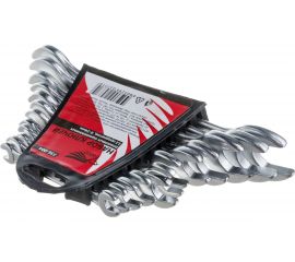 Набор рожковых оцинкованных ключей FALCO в пластиковом подвесе 12 пр., 6-24мм 736-004 