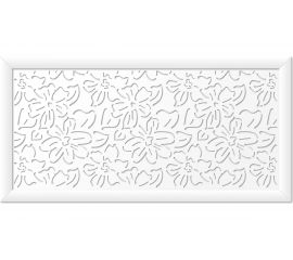 Экран для радиатора Стильный Дом Цветы 120x60 см, белый v547138 