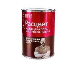 Эмаль для пола Расцвет быстросохнущая, желто-коричневая, 0.9 кг 66018 