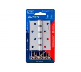 Врезная петля Avers 100х70х2,5-B4-W/CR-Blister-DIY 27393 